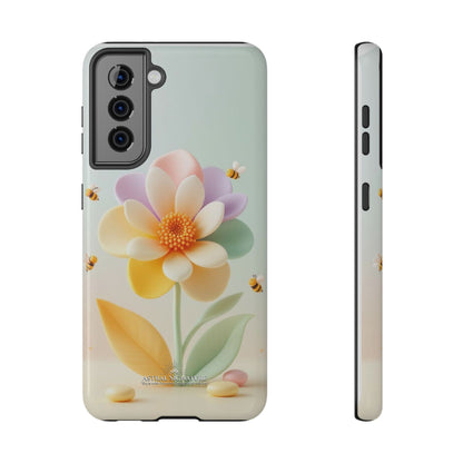 Phone Case Impact-Resistant, Calming 3D Flower Phone Case Impact-Resistant Case for Kids and Adults - Astral Signature