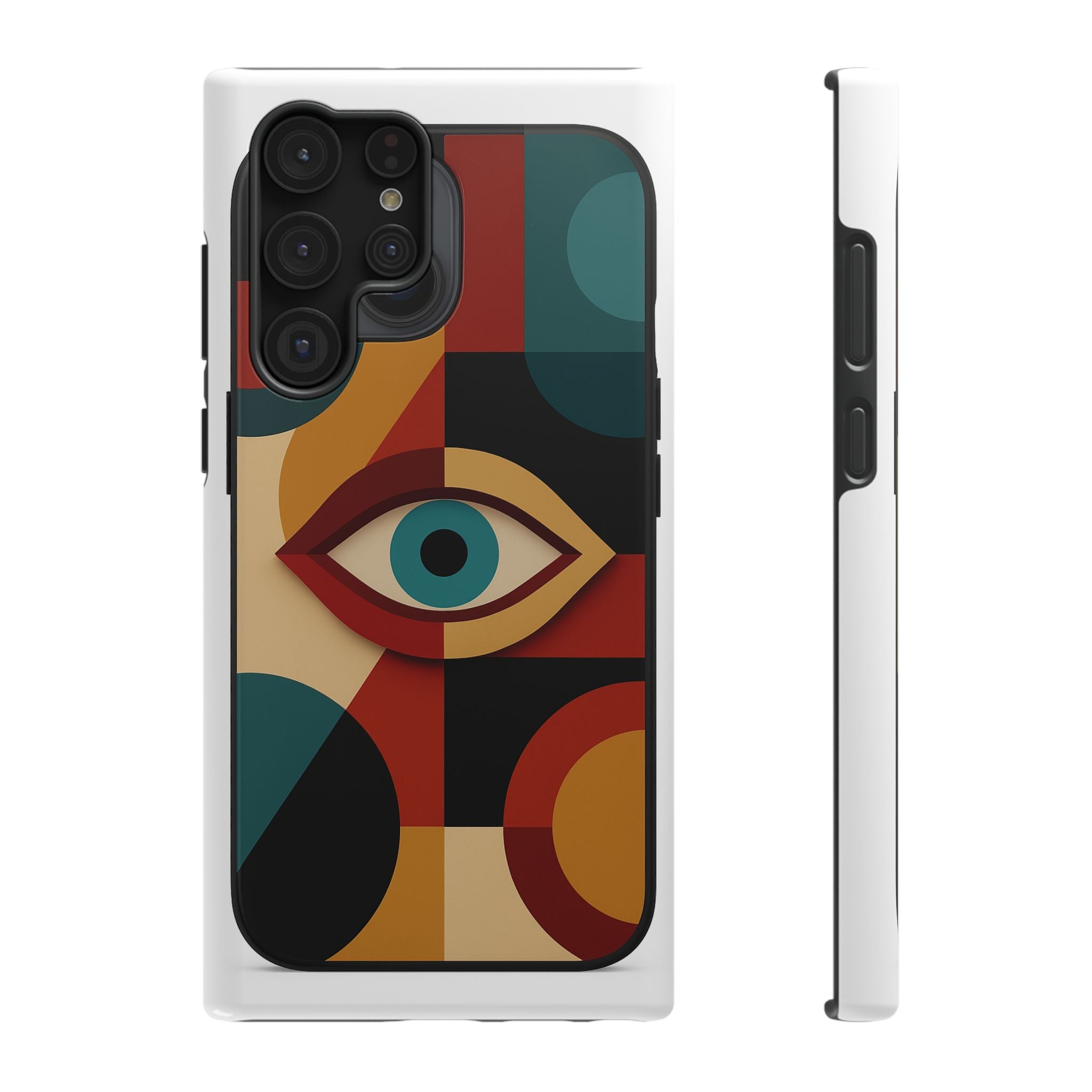 Demonstrating the durability of the Astral Signature Spiritual Symbol Phone Case.