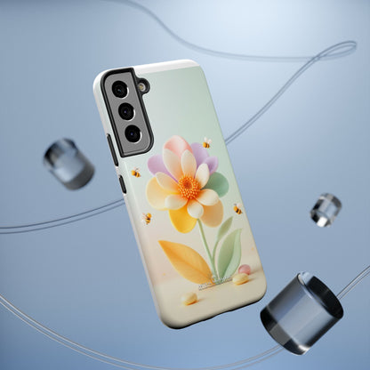 Phone Case Impact-Resistant, Calming 3D Flower Phone Case Impact-Resistant Case for Kids and Adults - Astral Signature