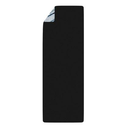 Yoga Mat Calming Pink and Blues Patterns - Rubber Yoga Mat - Astral Signature