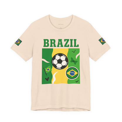 Casual Fashion T-Shirt - GO BRAZIL Team Tee - USA World Cup 2026 Limited Edition