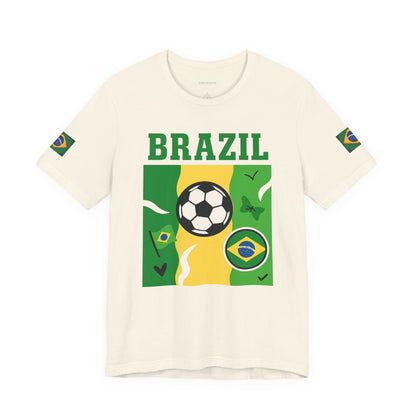 Casual Fashion T-Shirt - GO BRAZIL Team Tee - USA World Cup 2026 Limited Edition