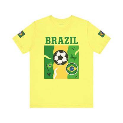 Casual Fashion T-Shirt - GO BRAZIL Team Tee - USA World Cup 2026 Limited Edition