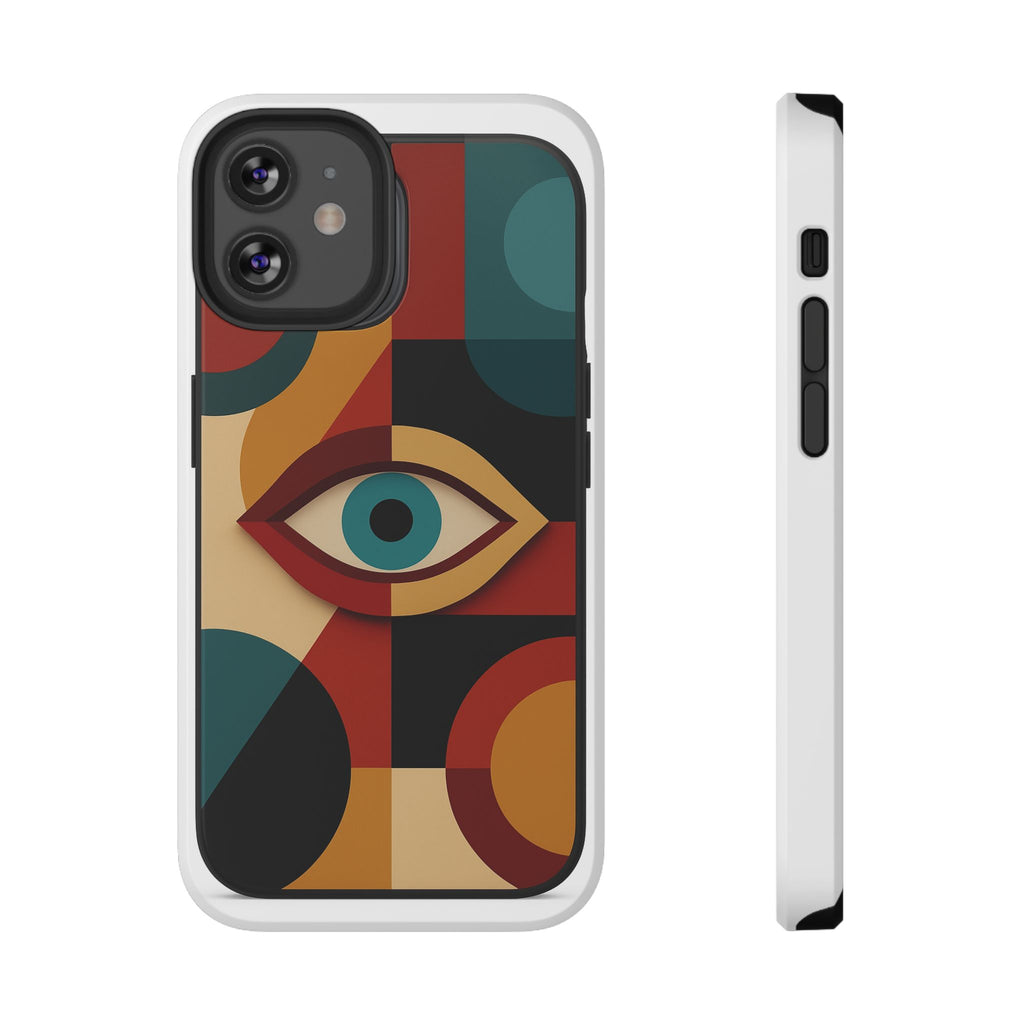 Showing the protective qualities of the Astral Signature Spiritual Symbol Phone Case.