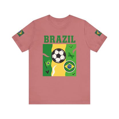 Casual Fashion T-Shirt - GO BRAZIL Team Tee - USA World Cup 2026 Limited Edition