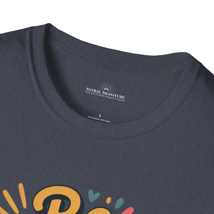 Be Happy and Shine Tee, T-Shirt  in darker colors by Astral Signature