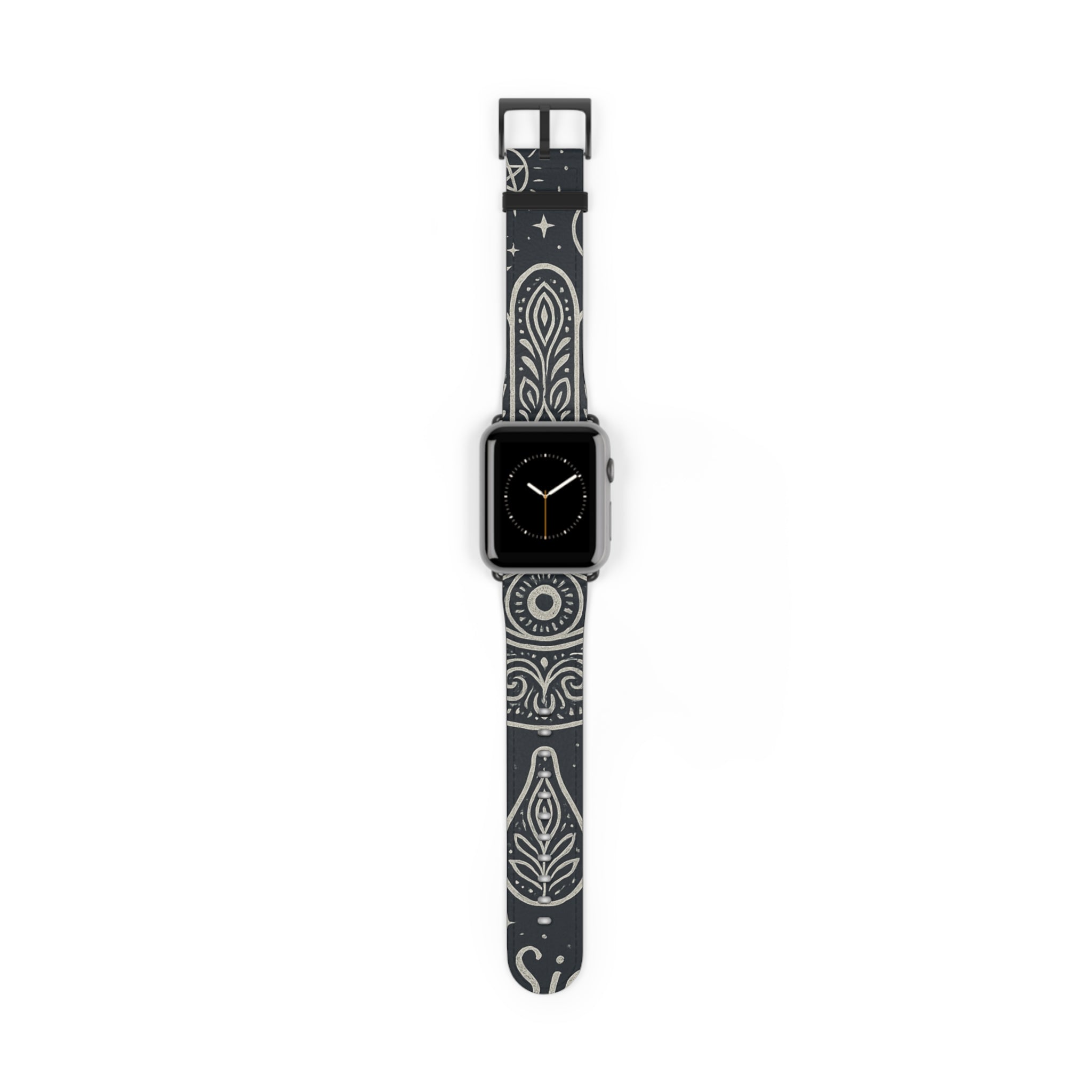 Watch Band - Astral Signature Bohemian Pattern, Ethnic Design, Unique Accessory
