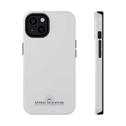 White Phone Case - Impact-Resistant White iPhone & Samsung Galaxy Case by Astral Signature