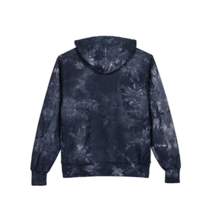 Champion Astral Signature Black Tie-Dye co-branded Hoodie — Embroidered Logo Pullover