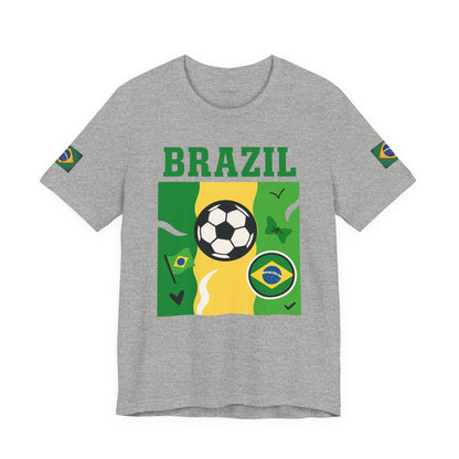Casual Fashion T-Shirt - GO BRAZIL Team Tee - USA World Cup 2026 Limited Edition