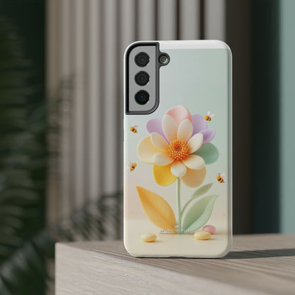 Phone Case Impact-Resistant, Calming 3D Flower Phone Case Impact-Resistant Case for Kids and Adults - Astral Signature