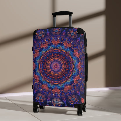 Astral Signature Purple Mandala Travel Suitcase