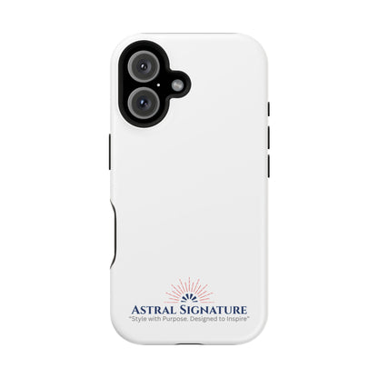 White Phone Case - Impact-Resistant White iPhone & Samsung Galaxy Case by Astral Signature
