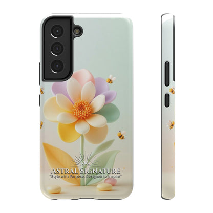 Phone Case Impact-Resistant, Calming 3D Flower Phone Case Impact-Resistant Case for Kids and Adults - Astral Signature