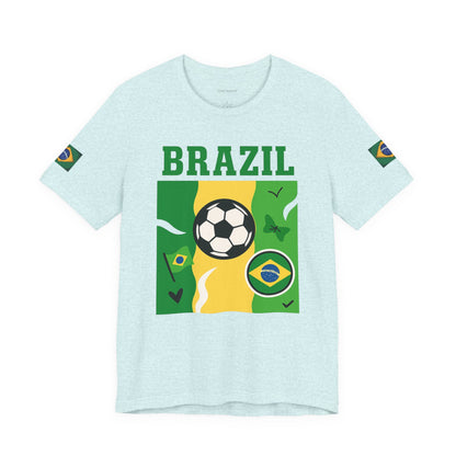 Casual Fashion T-Shirt - GO BRAZIL Team Tee - USA World Cup 2026 Limited Edition