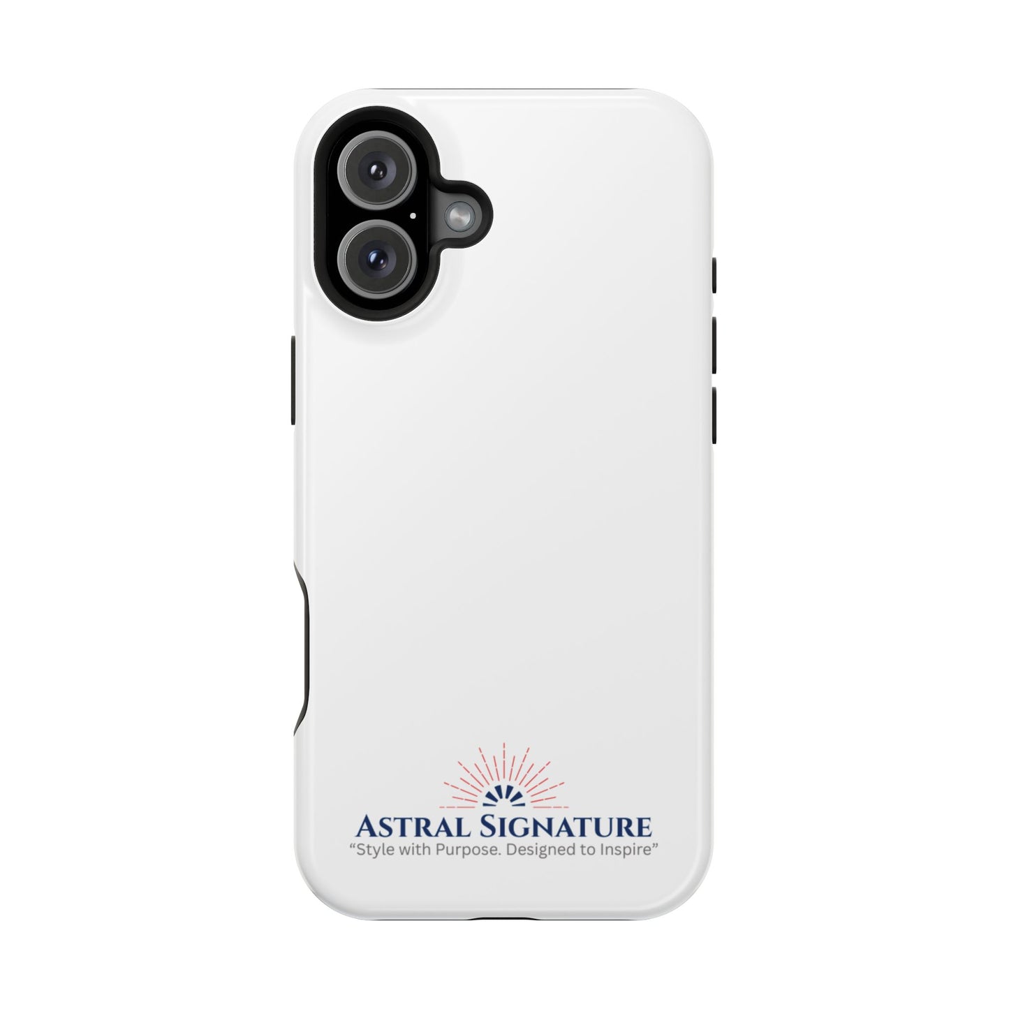 White Phone Case - Impact-Resistant White iPhone & Samsung Galaxy Case by Astral Signature