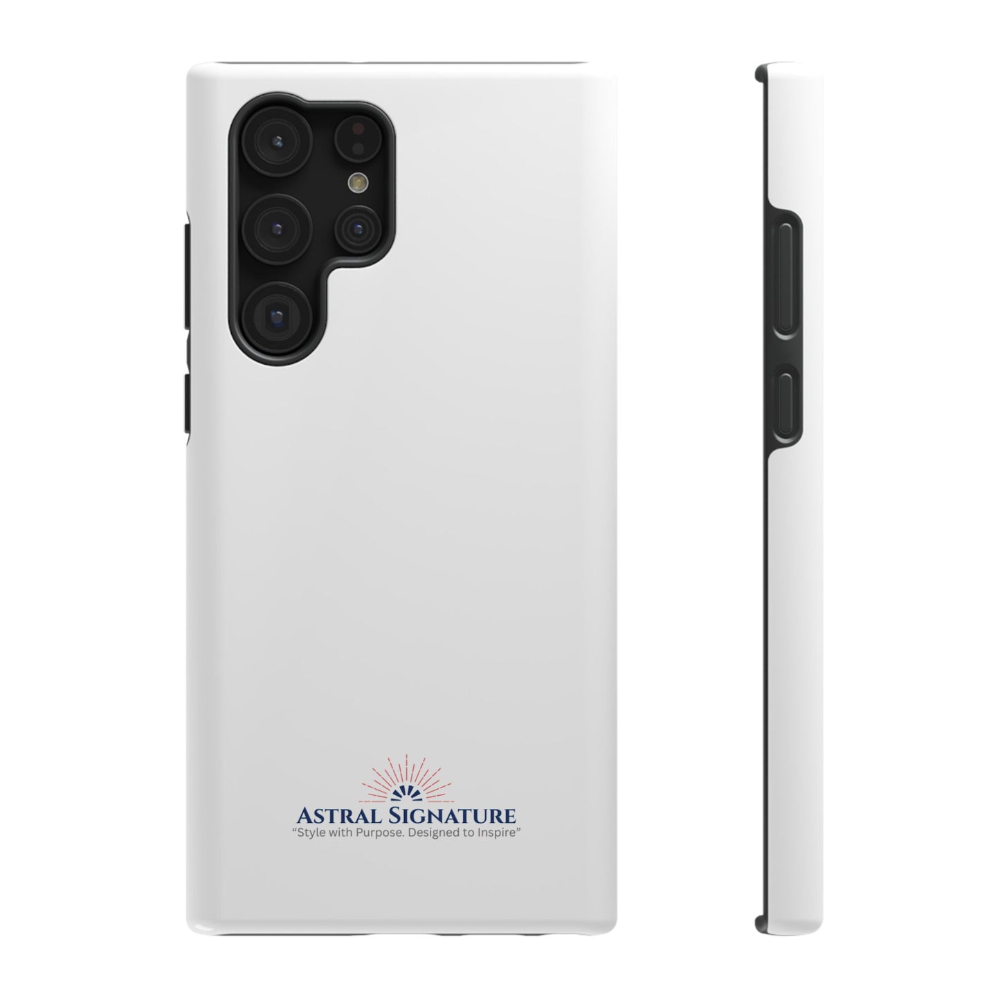 White Phone Case - Impact-Resistant White iPhone & Samsung Galaxy Case by Astral Signature