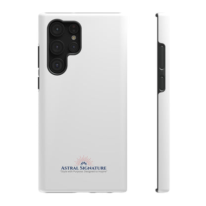 White Phone Case - Impact-Resistant White iPhone & Samsung Galaxy Case by Astral Signature