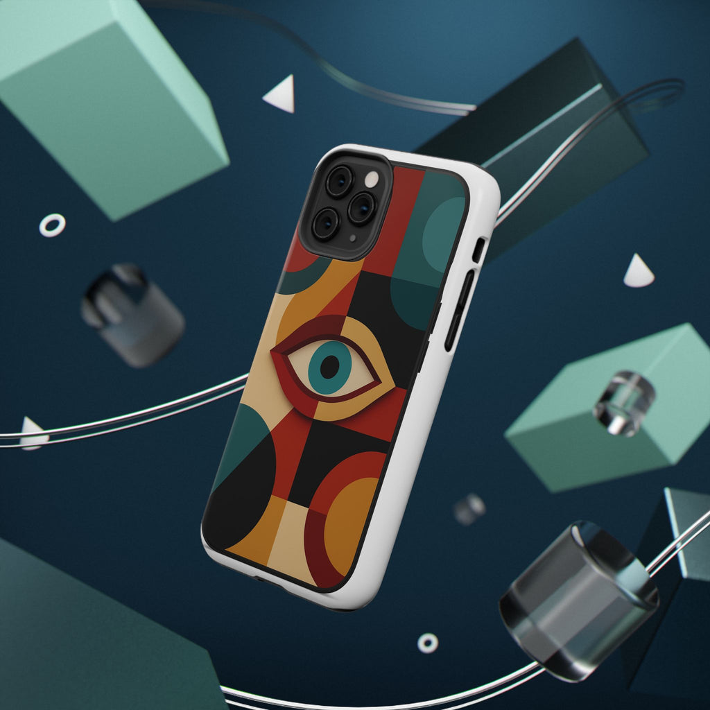 Astral Signature Spiritual Symbol Phone Case displayed creatively showcasing its cosmic theme.