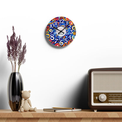 Vintage Acrylic Wall Clock for office, studio or home decoration by Astral Signature