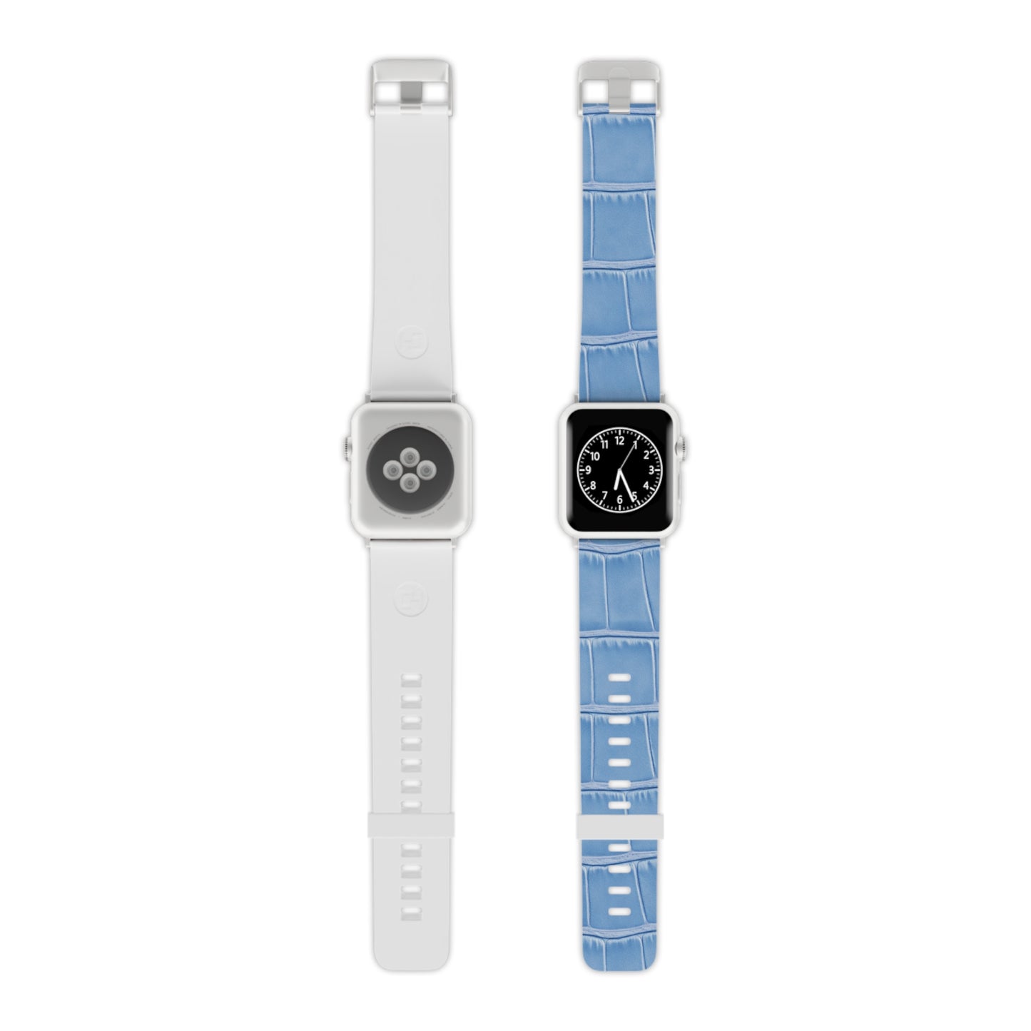 Apple Watch Band — Light Blue Croc Leather | Astral Signature™