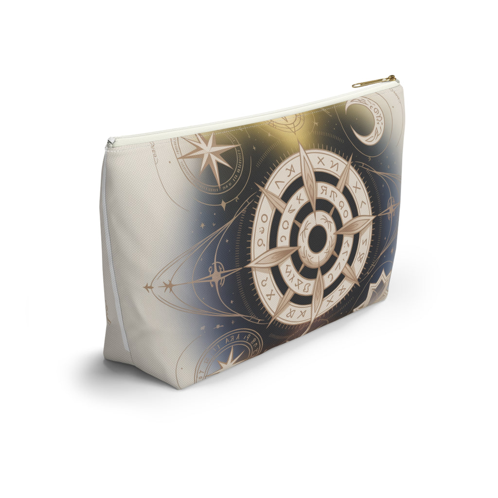 Magical Astrology Pouch, Cosmic Accessory Bag, Zodiac Travel Organizer, Horoscope Makeup Case, Celestial Gift