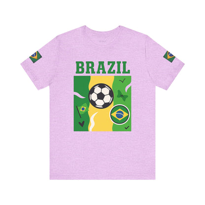 Casual Fashion T-Shirt - GO BRAZIL Team Tee - USA World Cup 2026 Limited Edition