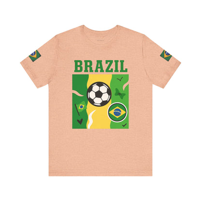 Casual Fashion T-Shirt - GO BRAZIL Team Tee - USA World Cup 2026 Limited Edition