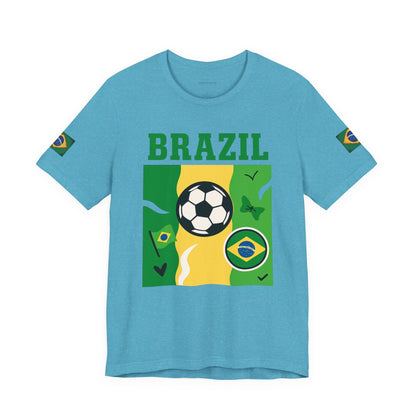 Casual Fashion T-Shirt - GO BRAZIL Team Tee - USA World Cup 2026 Limited Edition