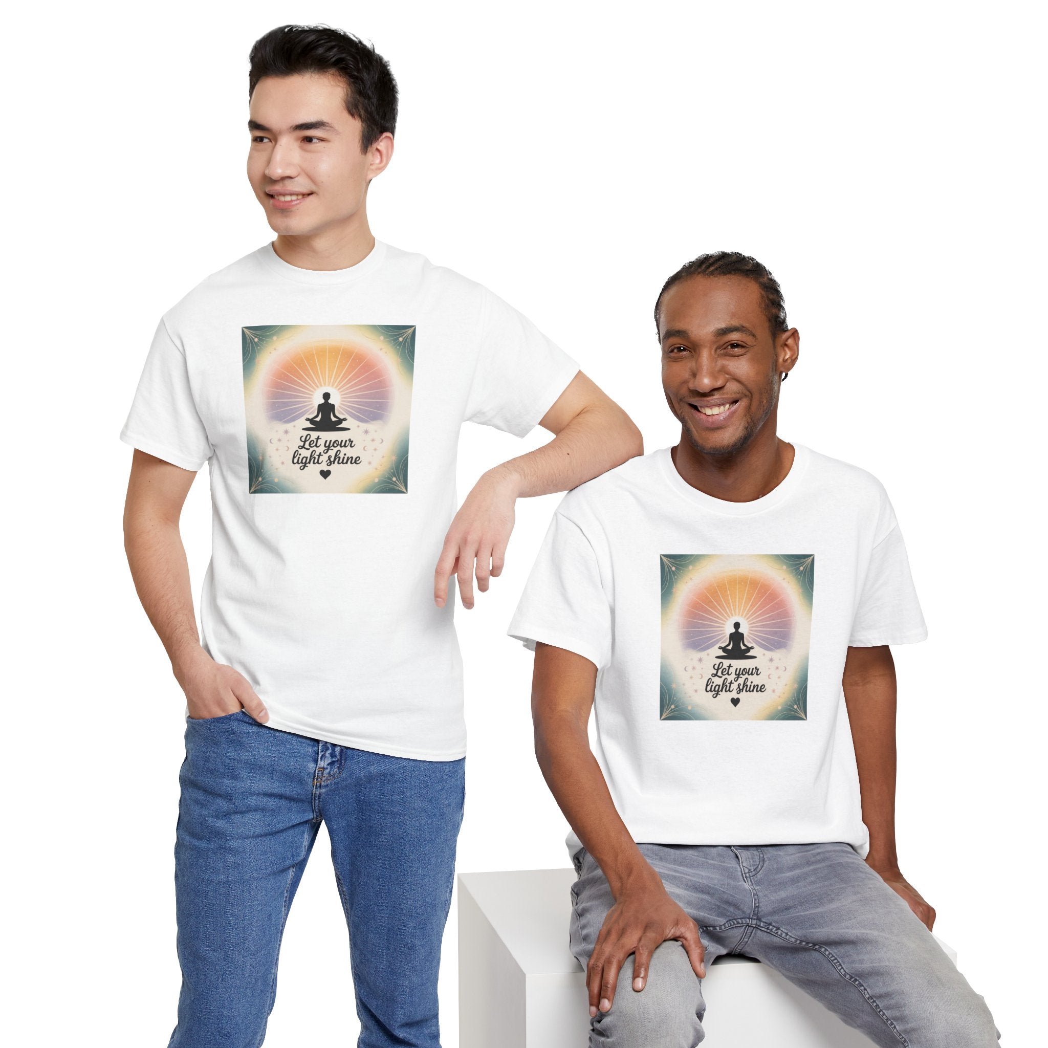Motivational Unisex Tee: Let Your Light Shine Collection by Quetal Travel ASTRAL