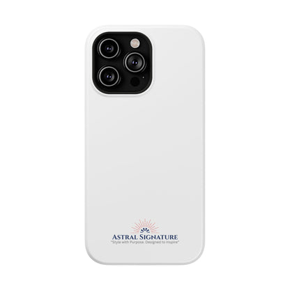 White Phone Case - Impact-Resistant White iPhone & Samsung Galaxy Case by Astral Signature
