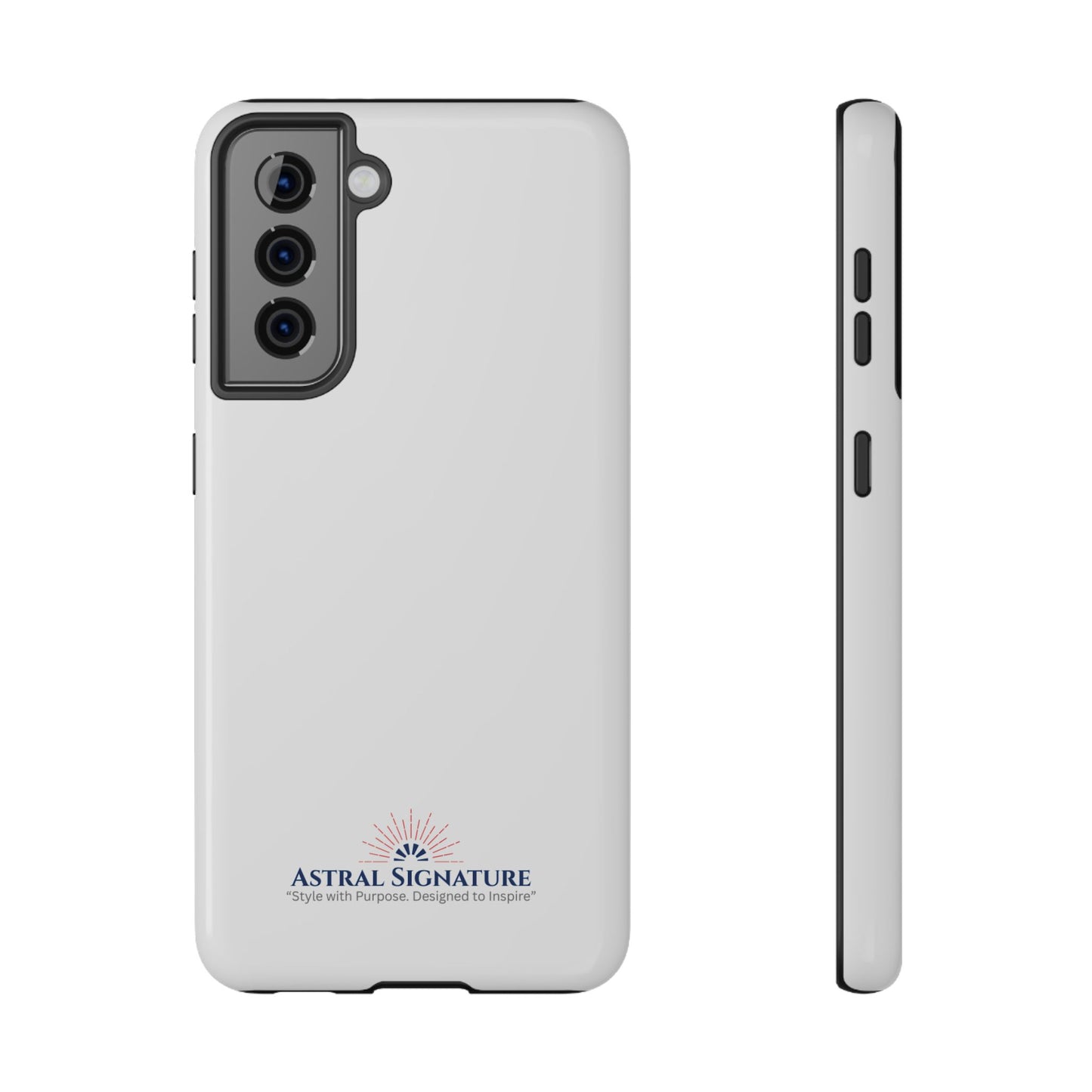 White Phone Case - Impact-Resistant White iPhone & Samsung Galaxy Case by Astral Signature