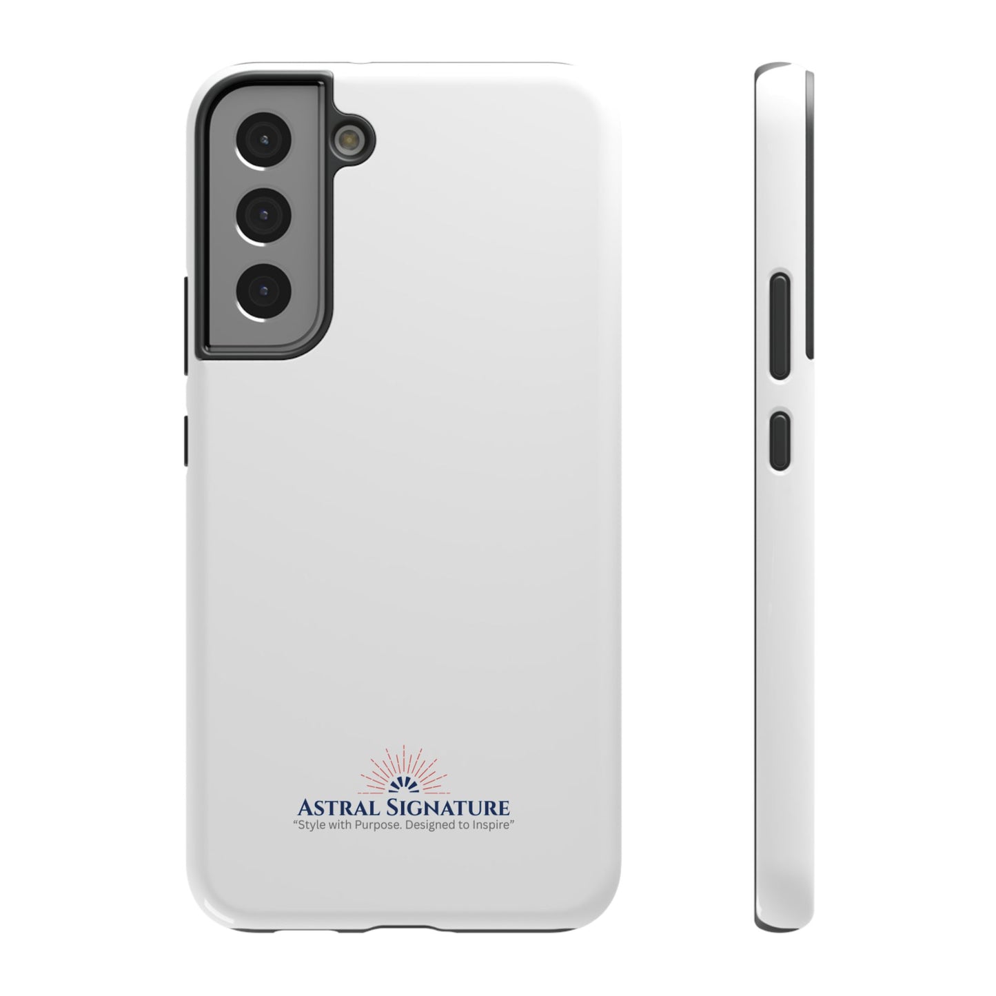 White Phone Case - Impact-Resistant White iPhone & Samsung Galaxy Case by Astral Signature
