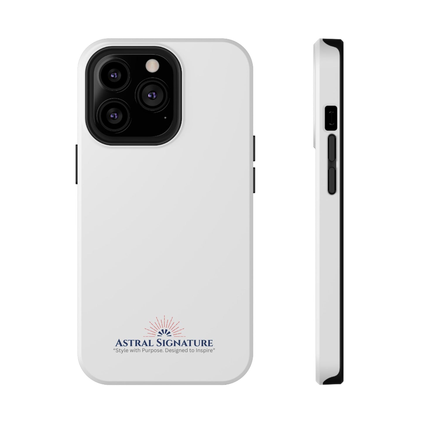 White Phone Case - Impact-Resistant White iPhone & Samsung Galaxy Case by Astral Signature