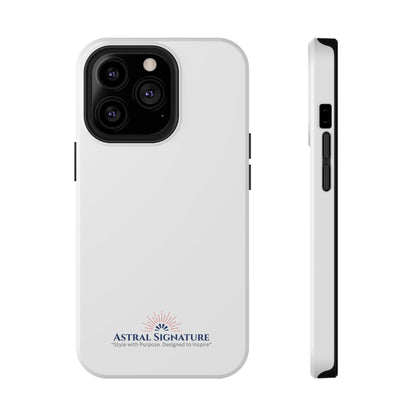 White Phone Case - Impact-Resistant White iPhone & Samsung Galaxy Case by Astral Signature