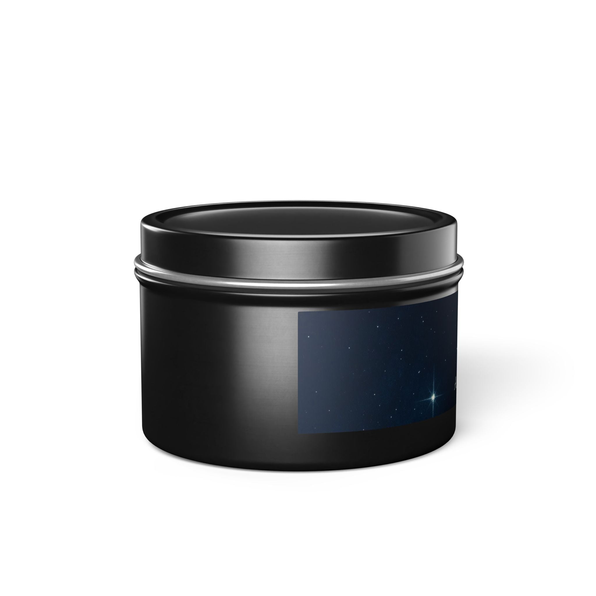 Display of various Astral Signature Tin Candles, highlighting their versatility as decor and practical relaxation tools.