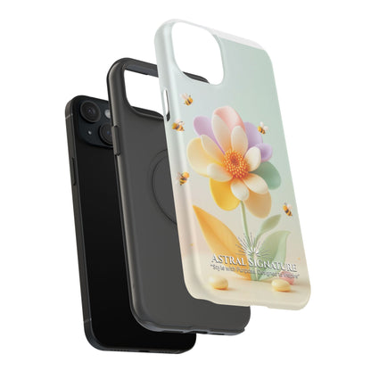 Phone Case Impact-Resistant, Calming 3D Flower Phone Case Impact-Resistant Case for Kids and Adults - Astral Signature