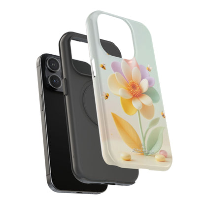Phone Case Impact-Resistant, Calming 3D Flower Phone Case Impact-Resistant Case for Kids and Adults - Astral Signature