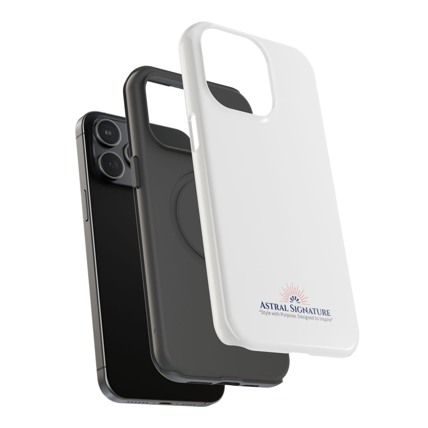 White Phone Case - Impact-Resistant White iPhone & Samsung Galaxy Case by Astral Signature