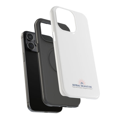 White Phone Case - Impact-Resistant White iPhone & Samsung Galaxy Case by Astral Signature