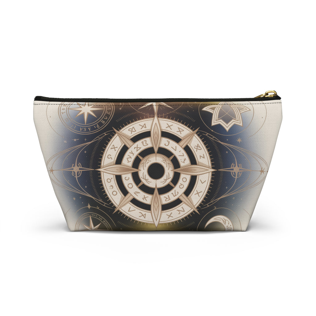 Magical Astrology Pouch, Cosmic Accessory Bag, Zodiac Travel Organizer, Horoscope Makeup Case, Celestial Gift