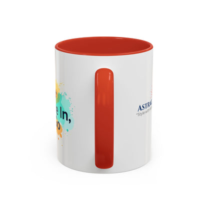 Breathe in and Let go Motivational and Inspirational Coffee Mug by Astral Signature