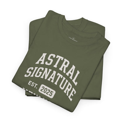 Astral Signature Tee Est. New York 2025, T-shirts in darker colors by Astral Signature