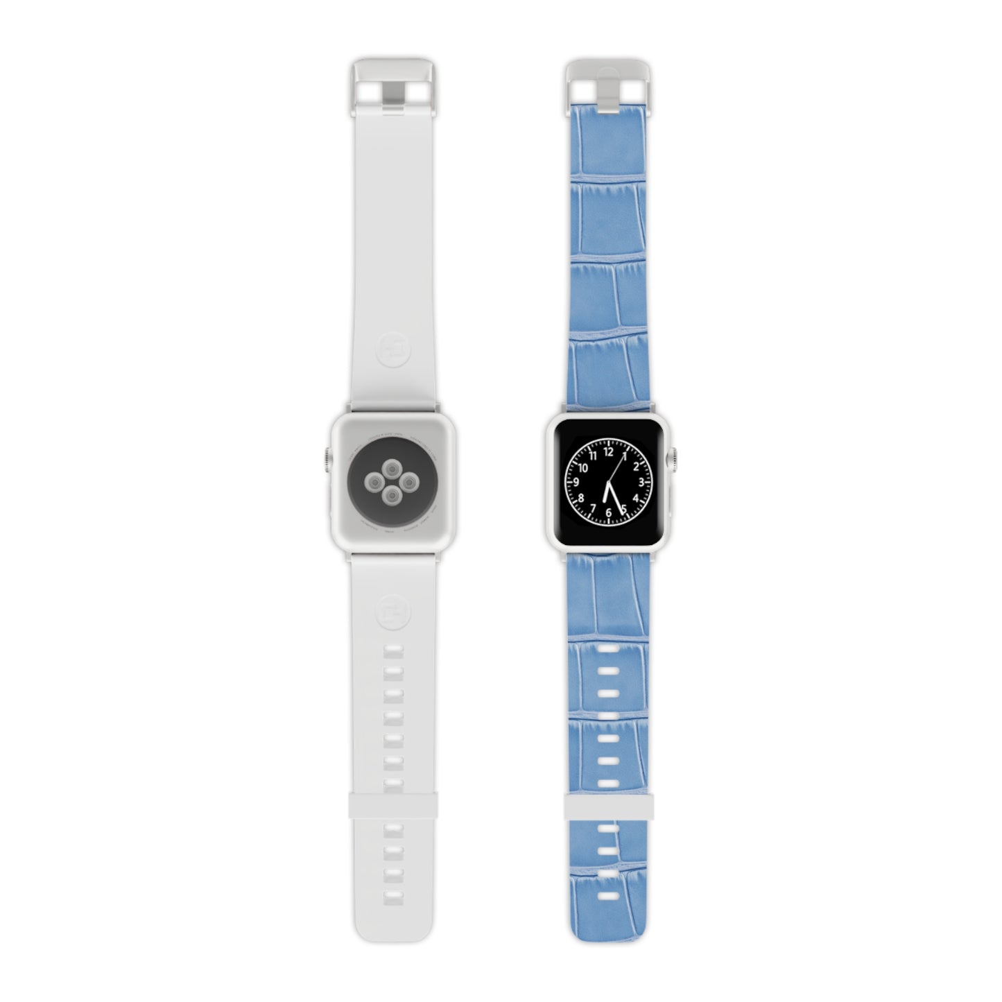 Apple Watch Band — Light Blue Croc Leather | Astral Signature™