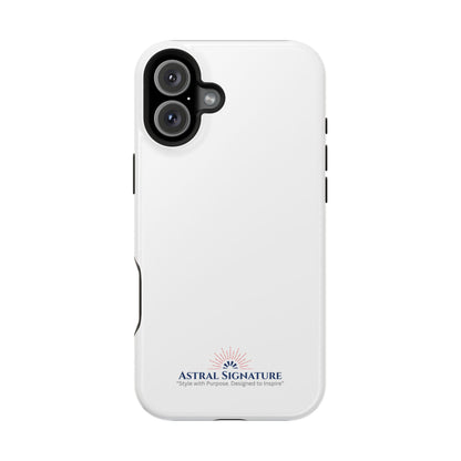 White Phone Case - Impact-Resistant White iPhone & Samsung Galaxy Case by Astral Signature