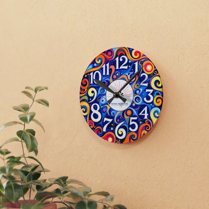 Vintage Acrylic Wall Clock for office, studio or home decoration by Astral Signature