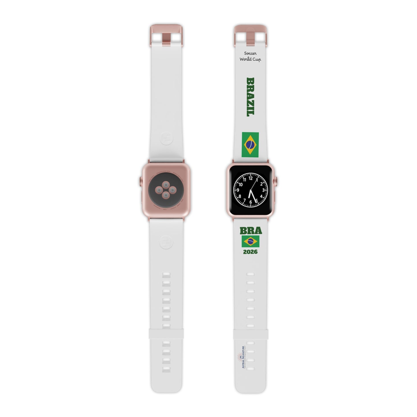 Apple Watch Band - BRAZIL Flag Soccer Fan World Cup USA 2026 Edition | Astral Signature™