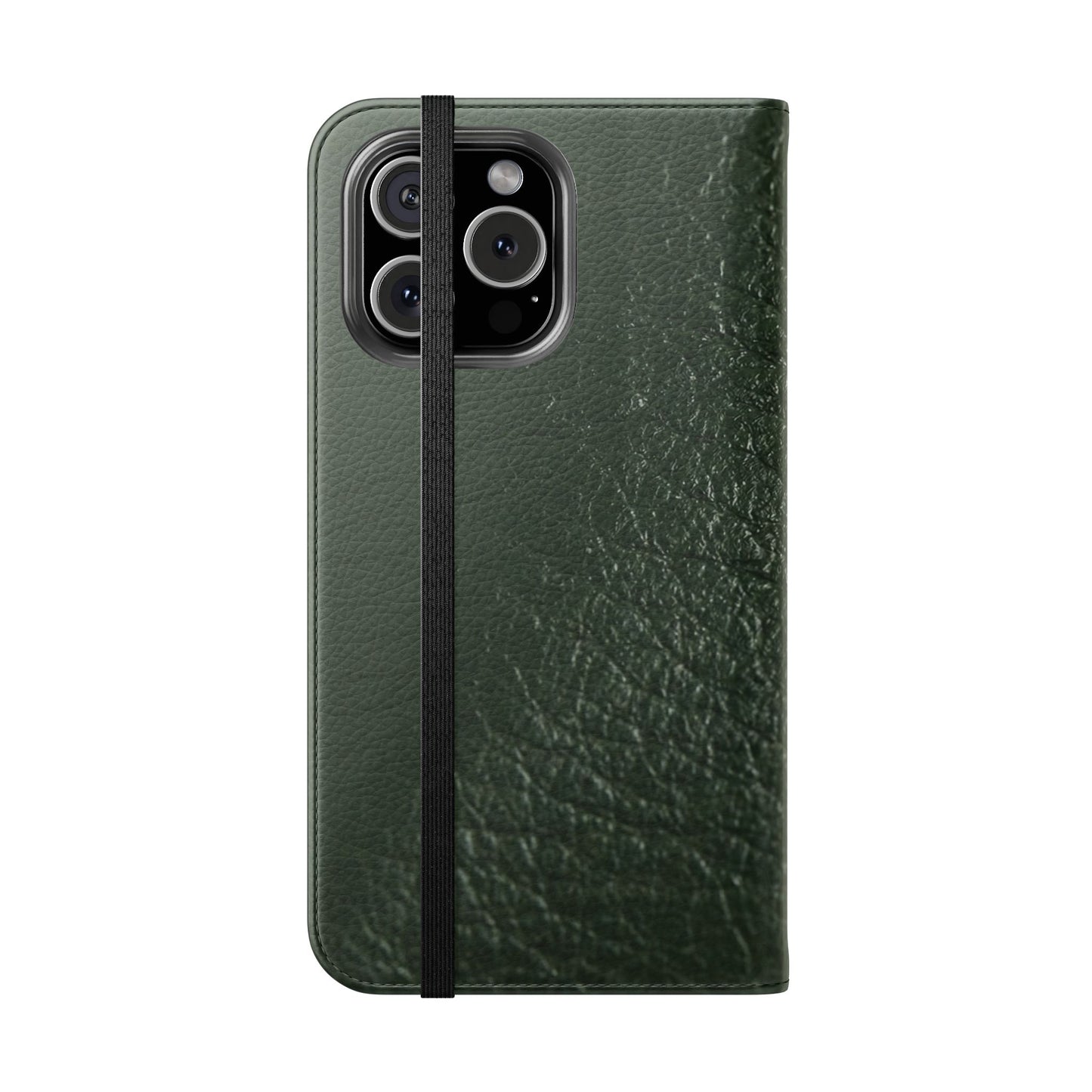 iPhone 16 Series  — Green Vintage Leather Flip Case | Astral Signature™ Edit
