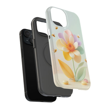 Phone Case Impact-Resistant, Calming 3D Flower Phone Case Impact-Resistant Case for Kids and Adults - Astral Signature