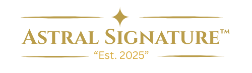 The logo of Astral Signature, est. 2025, representing quality body care featuring the Grapefruit Hand & Body Wash. This vegan product focuses on gentle cleansing for all skin types, addressing dehydration with ingredients like Betaine, and is packaged in an elegant green bottle.